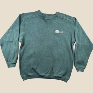 Cheyenne River Sweatshirt Mens L Green Ruggs Ranch Embroidered Outdoor Lodge